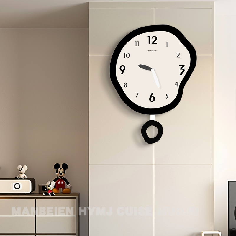 挂钟客厅2024新款创意钟表简约现代时钟挂墙大气餐桌艺术静音挂表