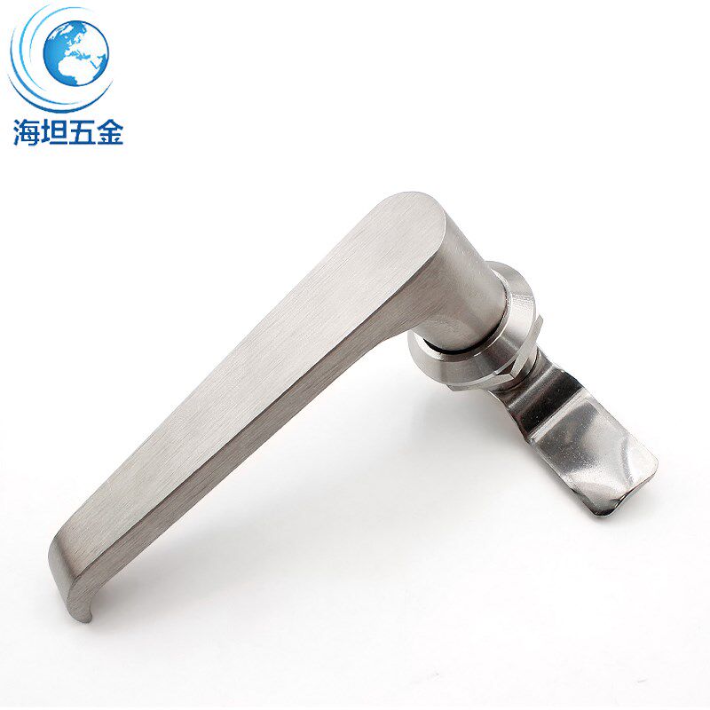 MS324不锈钢304把手锁配电箱开关柜门锁自动化设备L型防水执手锁