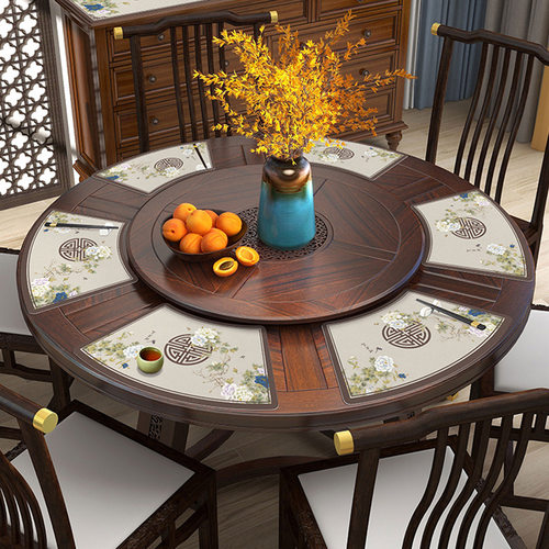 隔热垫餐桌垫防烫圆桌高级感轻奢新款中式防水防油酒店专用餐具垫