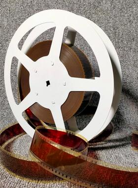 复古怀旧老电影胶卷胶片35毫米片夹胶轮胶带家装影楼道具摆件片盒