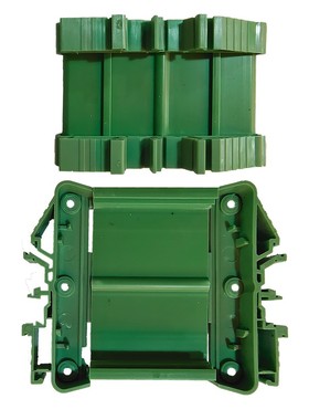 免焊DB15母头中继端子台插拔式接线绿色板DIN导轨电子D-SUB分线器