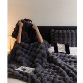 Sahara Desert 意大利托斯卡纳直毛皮草毛毯午休单人盖毯沙发毯子