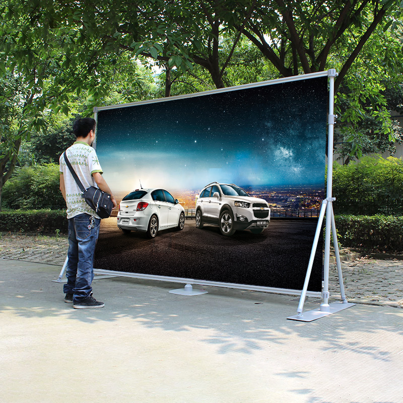 户外防风快展架活动喷绘架子室外宣传展示架桁架广告架子签到板