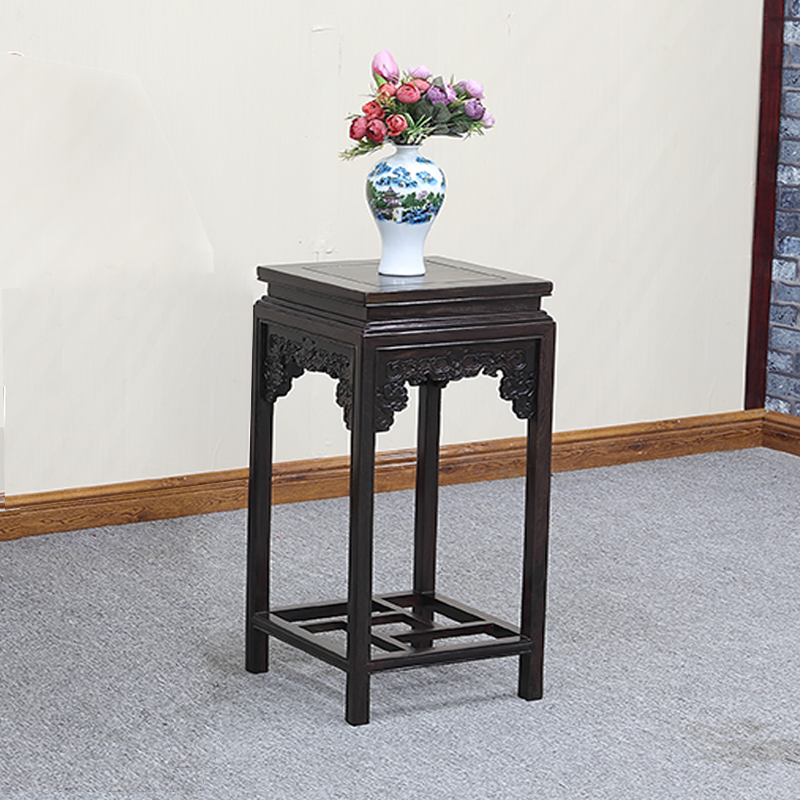 黑檀花几花架花盆架盆景架绿植吊兰绿萝室内客厅阳台架子实木红木