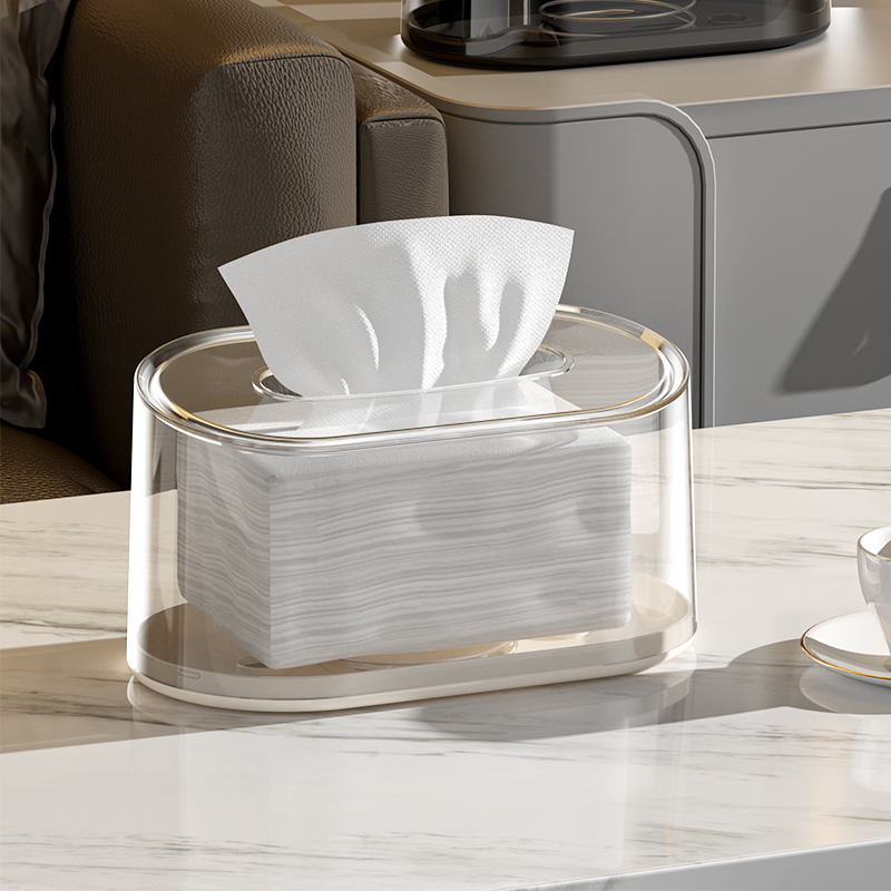 弹簧纸巾盒家用客厅餐桌纸抽盒带弹托创意个性高档轻奢桌面抽纸盒