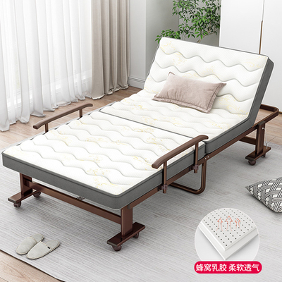 折叠床办公室午休午睡乳胶床免安装单人双人简易家用保姆休息陪护