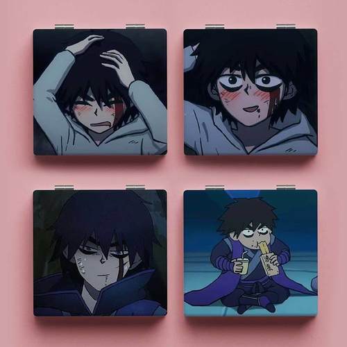 刺客伍六七周边柒随身小镜子手持学生可携式折叠化妆镜双面图案定