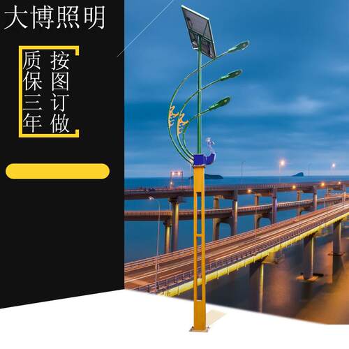 LED太阳能路灯道路照明太阳能路灯大型孔雀造型庭院灯工程景观灯