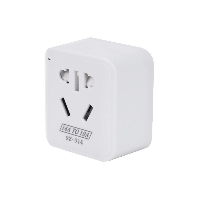 空调插座转换器16A转10A一转一排插带开关三孔转U五孔转换插头家