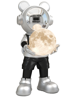 轻奢太空人蓝牙音响落地摆件客厅沙发旁宇航员装饰灯乔迁开业礼品