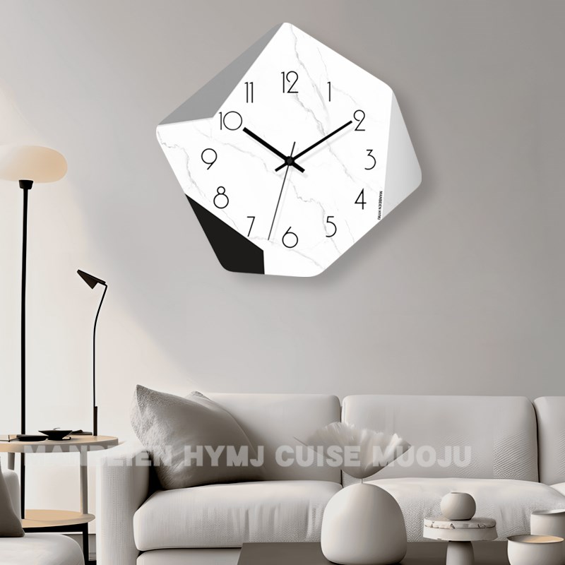 钟表客厅个性挂钟2024新款餐桌简约现代大气北欧装饰创意艺术时钟