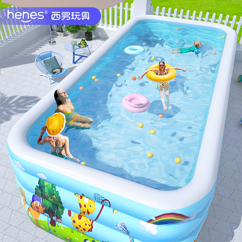儿童充气游泳池加厚大人小孩宝宝婴儿泳池家用大型水池男女孩玩具