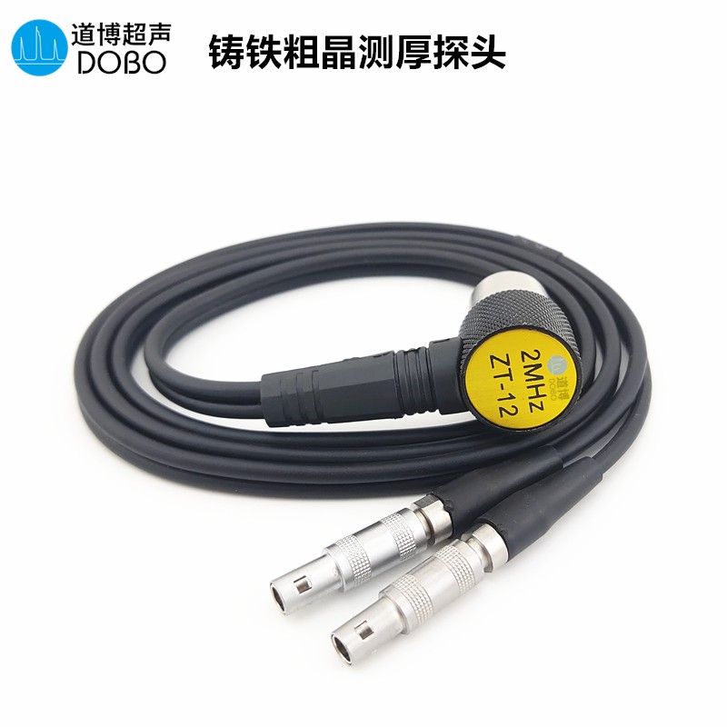 超声波测厚仪探头ZT-12铸铁粗晶金属测厚探头2MHZ2.5P通用型时代