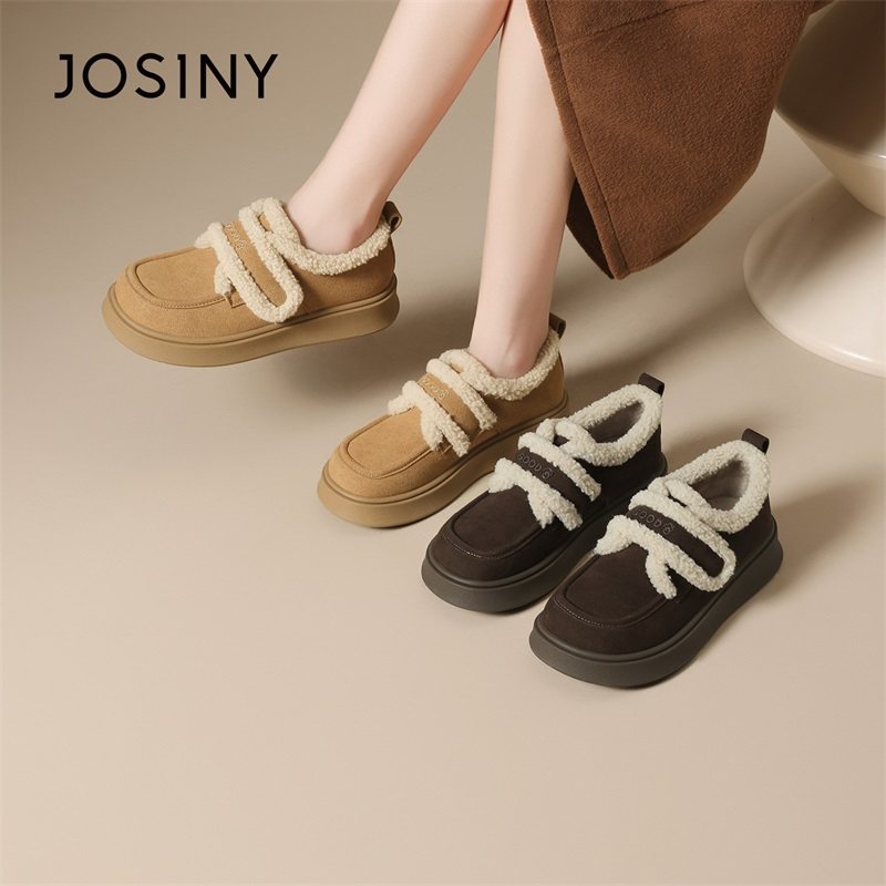 卓诗尼保暖棉鞋冬季2025新款厚底加绒加厚毛毛鞋全包复古勃肯鞋女,女鞋,棉鞋,淘宝优惠券,粉丝福利购,淘宝优惠卷