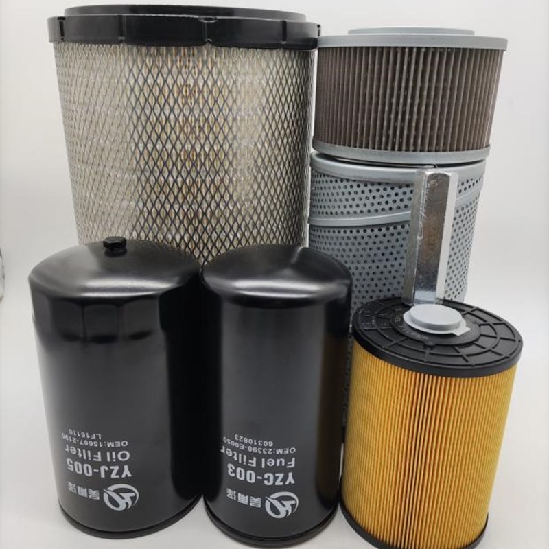 吴雨泽适用神钢SK200-10/210-10/250-10/260-10空气滤芯机滤柴滤