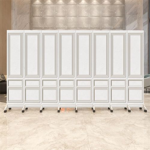 屏风隔断简约现代折叠移动办公室餐厅酒店玄关墙布艺简易双面折屏