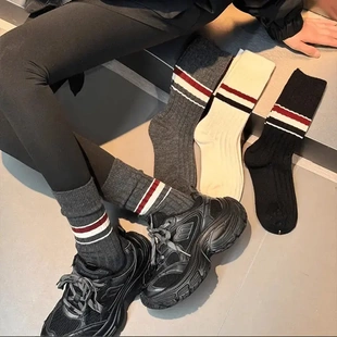 秋冬推荐 百搭高级中筒堆堆袜 冬季 搭鲨裤 保暖设计款