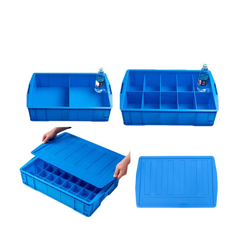 大号530分格箱带盖子收纳盒工具配件箱零件盒六八十格箱螺丝分类