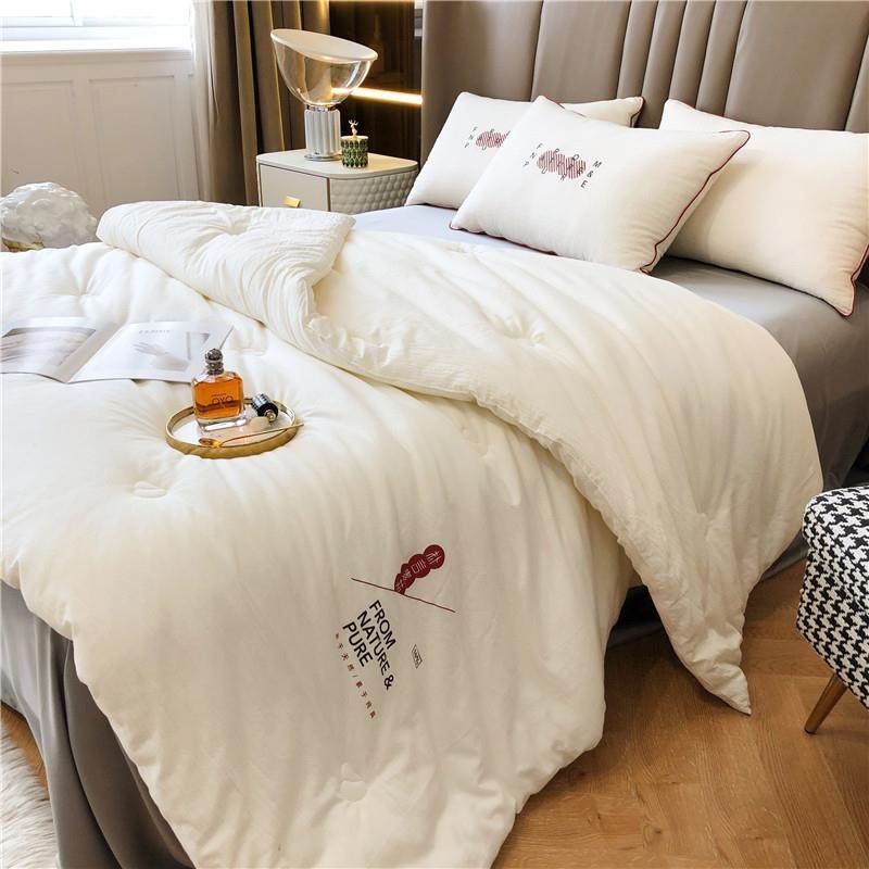 水洗棉ins日式大豆纤维单双人秋冬被芯盖被柔软夏凉被褥子加大棉,床上用品,化纤被,淘宝优惠券,粉丝福利购,淘宝优惠卷