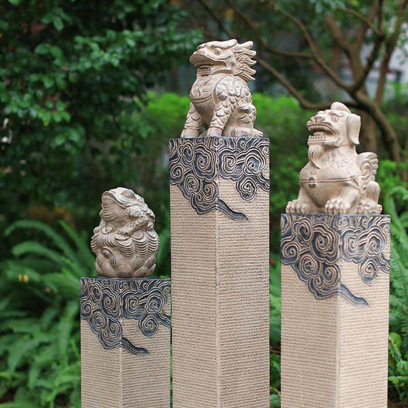 庭院花园装饰摆饰户外园林民宿小院造景布置拴马桩创意摆设,家居饰品,户外/庭院摆件,淘宝优惠券,粉丝福利购,淘宝优惠卷