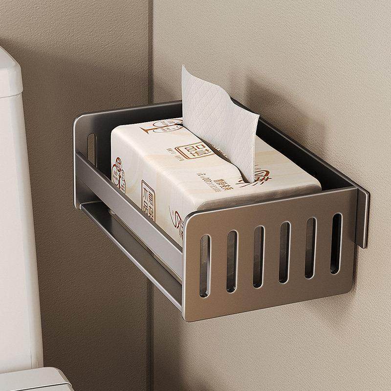 化妆室置物架免打孔纸巾架浴室厕所洗手间墙上收纳层架壁挂式纸巾,家庭/个人清洁工具,卷纸器/纸巾架,淘宝优惠券,粉丝福利购,淘宝优惠卷