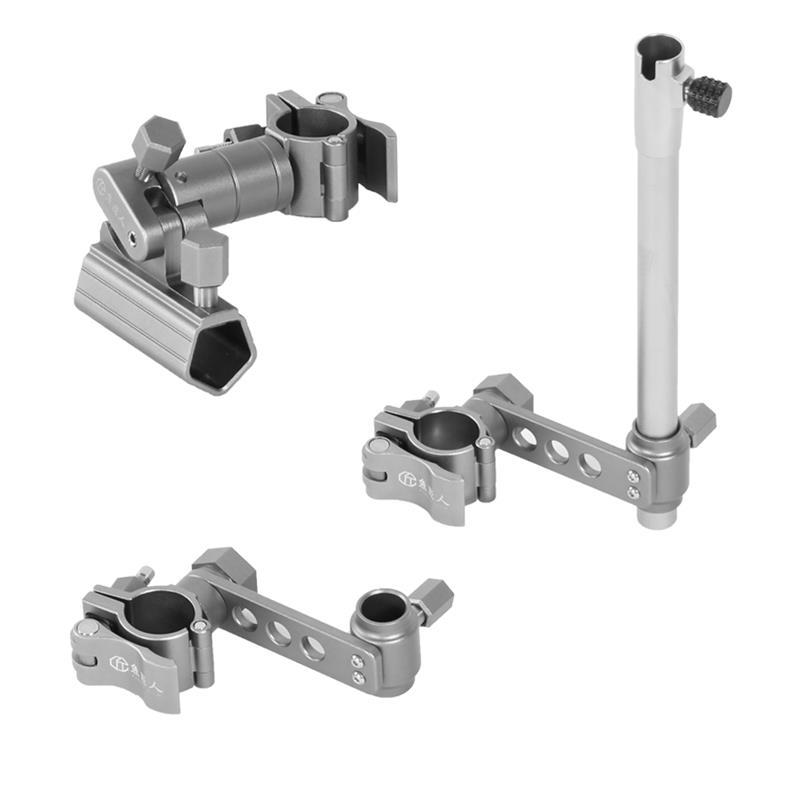 鱼匠人钓椅配件三件套镁铝合金材质大物炮台拉饵盘支架