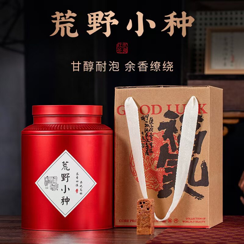 武夷山原生态正宗桐木关荒野小种正山特级红茶小赤甘野茶罐装500g