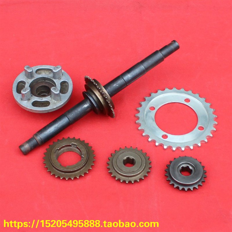 脚踏燃油助力车 30 35 40CC飞轮 滑行轮 前后Y牙盘缓冲体