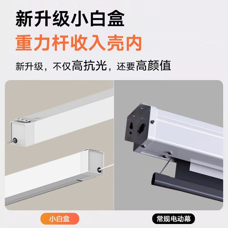 大徽投影仪电动拉线抗光幕菲涅尔家用投影幕布极米坚果当贝爱普生