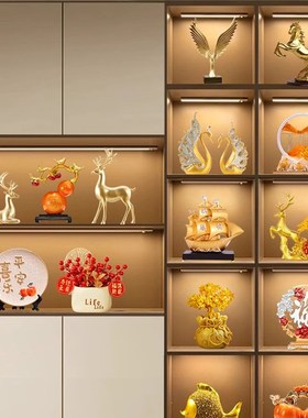 现代酒柜装饰品摆件轻奢高档客厅家居电视柜展示柜工艺品乔迁礼物