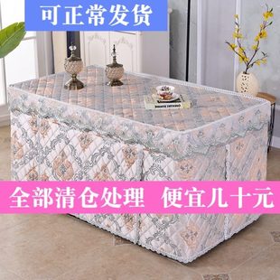 新款 冬季 加厚加绒电炉罩烤火桌罩套长方形取暖炉茶几桌布套火炉罩