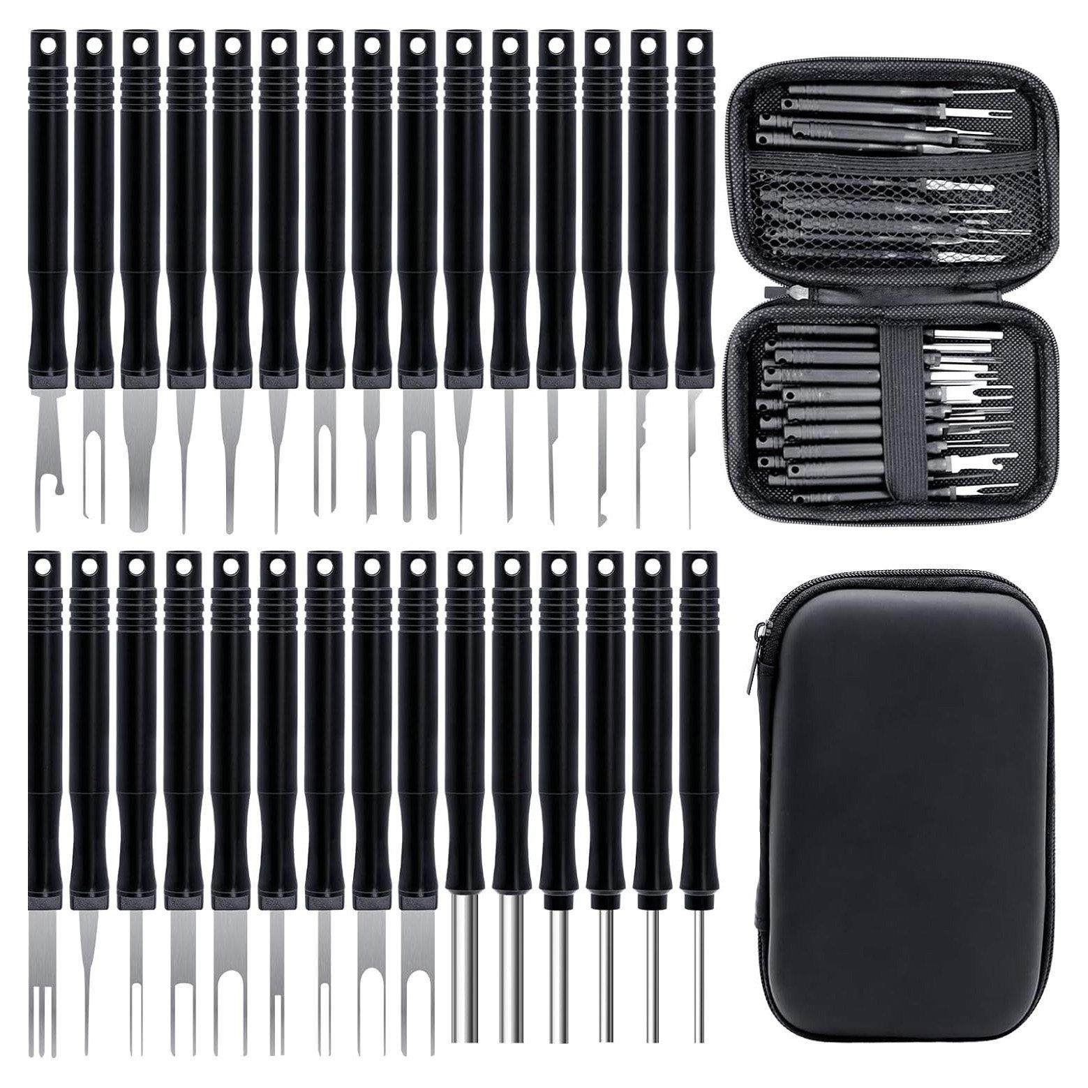 汽车端子线线束退针器航空音响电源插头拆装挑针解锁拔取工具