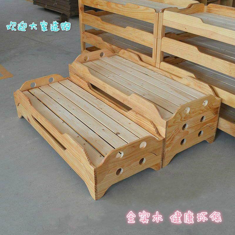 幼儿园床午睡床实木床早教托管班小学生午睡床午休小床专用叠叠床
