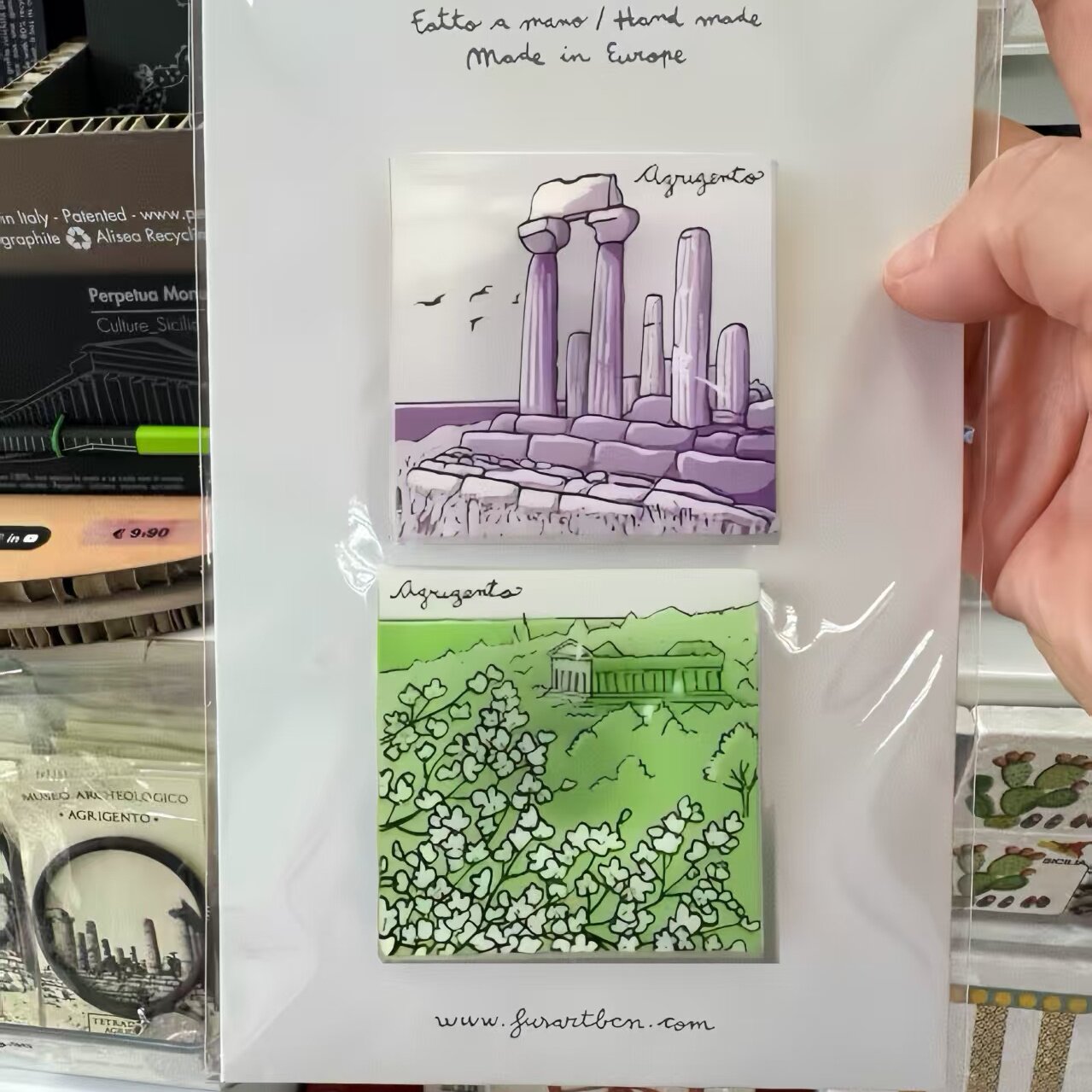 thumbnail for Agrigento, Sicily, Italy, Creative Agrigento Creative Acrylic Fridge Magnet Souvenir Souvenir, Collectible, Decoration, and Souvenir