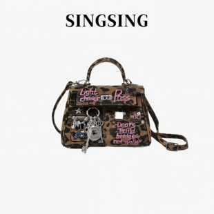 SING SING 1979原创包包女涂鸦牛仔斜挎包女包2025新款痛包女包