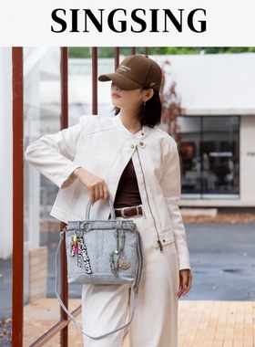 SING SING 19792025新款女包斜挎包女原创牛仔大容量包包女通勤包