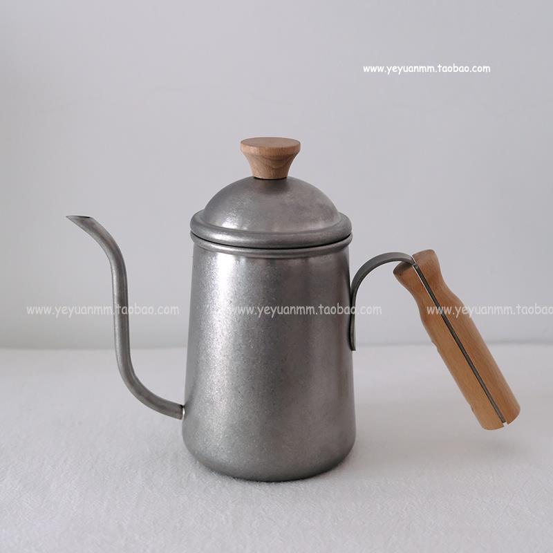 复古磨砂不锈钢茶壶手冲壶蒸煮茶器咖啡器具家用煮茶泡茶咖啡壶