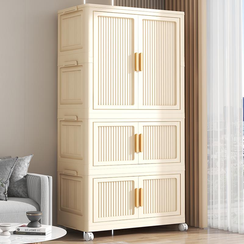 儿童衣柜宝宝免安装婴儿衣服家用挂衣式收纳柜卧室简易衣柜收纳柜