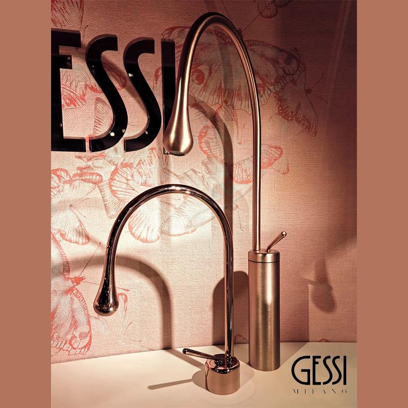 意大利GESSI面盆龙头水滴Goccia台下盆岛台旋转冷热水台盆水龙头