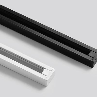 二线射灯轨道条配件滑轨接头1米加厚白色导轨条全铝明装轨道灯槽