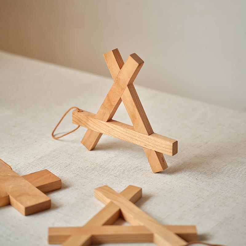 木墨生活 隔热垫 原木樱桃木防烫垫餐垫杯垫锅垫家用木质垫板桌垫