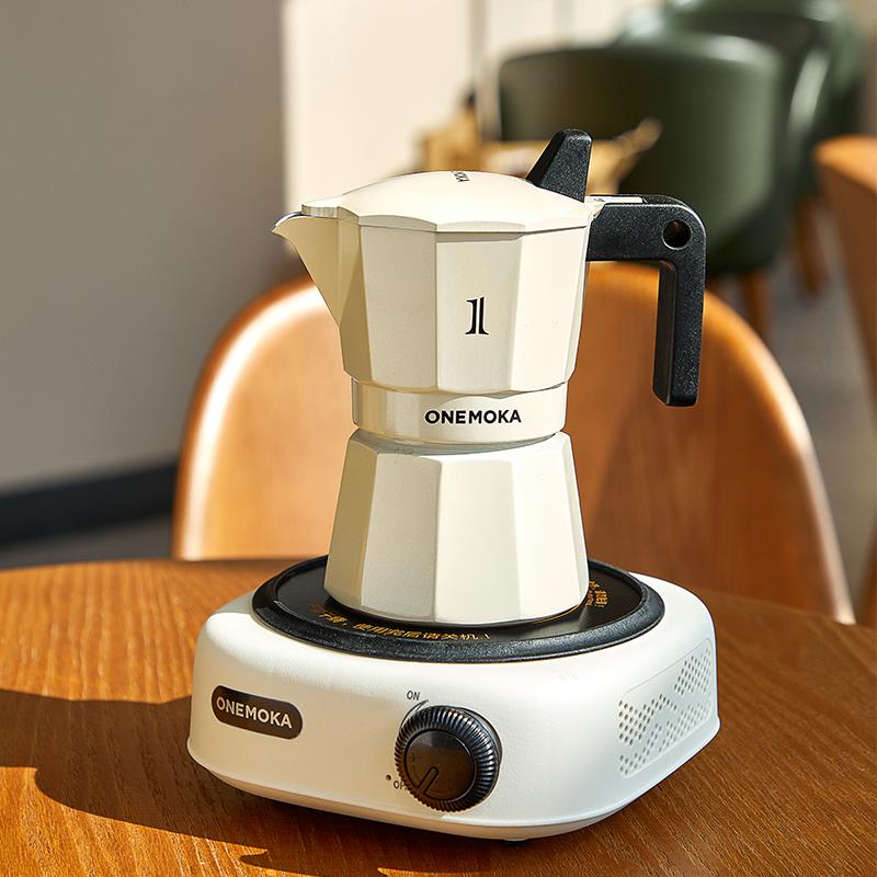 ONEMOKA四代双阀增压摩卡壶套装意式浓缩咖啡咖啡机户外咖啡器具