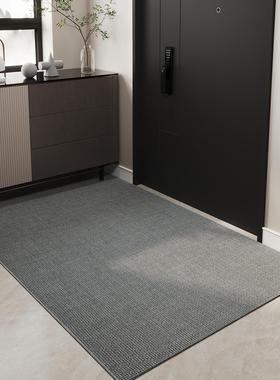 日系彷麻编织MM不卡门入户超薄款地毯吸水防滑布艺玄关电梯地垫
