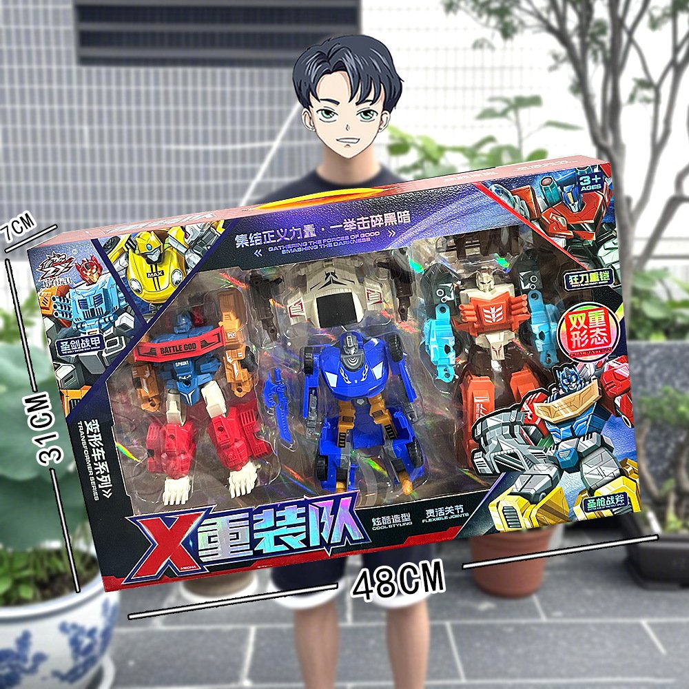 儿童变形机器人玩具黄蜂擎天汽车人金刚男孩玩具积分兑换礼品玩具