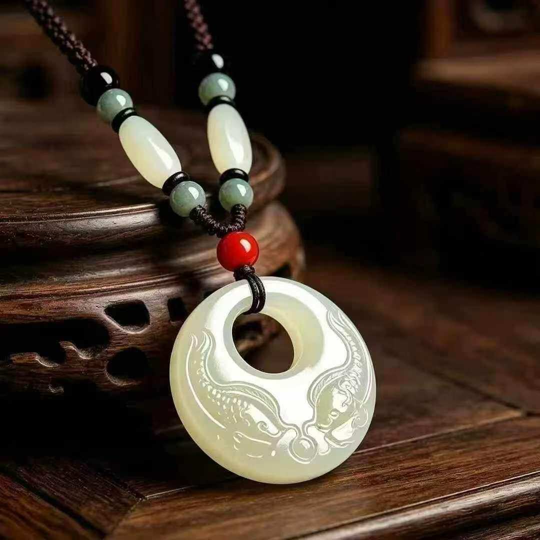 下单立减50仿和田玉白玉年年有鱼