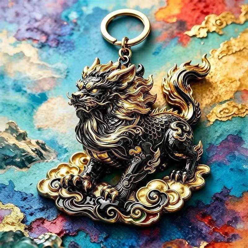 下单立减50山海经瑞兽挂件立体