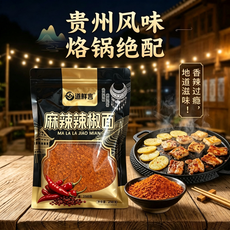 贵州毕节麻辣五香辣椒面蘸料