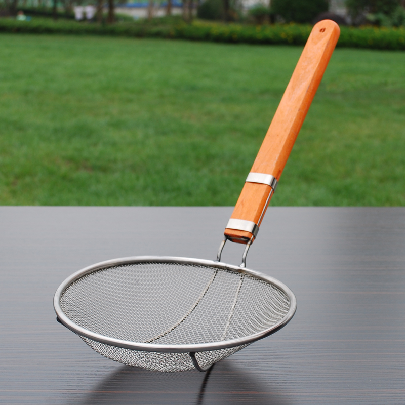 笊篱漏网过滤网超密超细漏网勺捞面漏勺大号捞P面勺捞勺锅上过滤