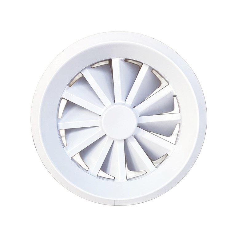 ABS旋流风e口圆形出风口涡轮旋转 喷口机场车站电影院中央空调风