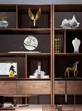 创意新中式摆件酒店售楼处样板房摆设客厅电视柜玄关高端软装饰品